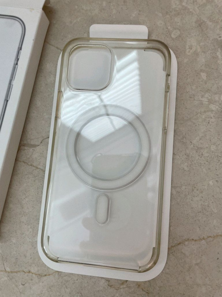 아이폰12프로 정품 맥세이프 클리어/가죽 케이스 2세트 이미지