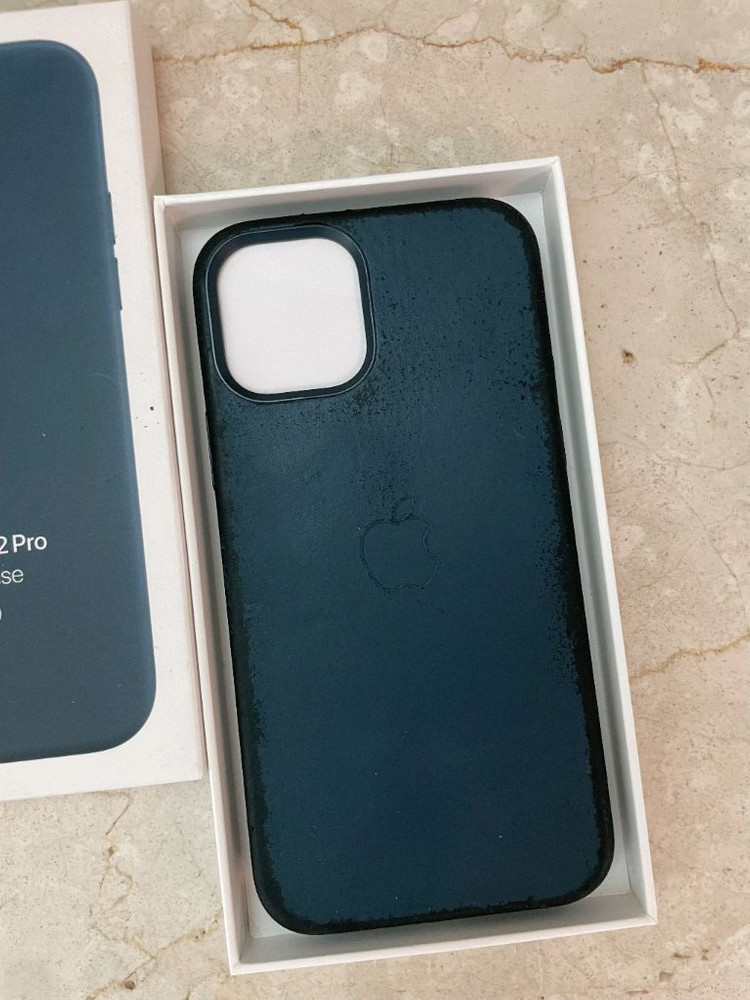 아이폰12프로 정품 맥세이프 클리어/가죽 케이스 2세트 이미지