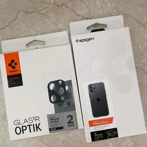 슈피겐 아이폰12/12프로 휴대폰 케이스 카메라 보호필름/신지모루 액정보호필름 미사용제품! 이미지