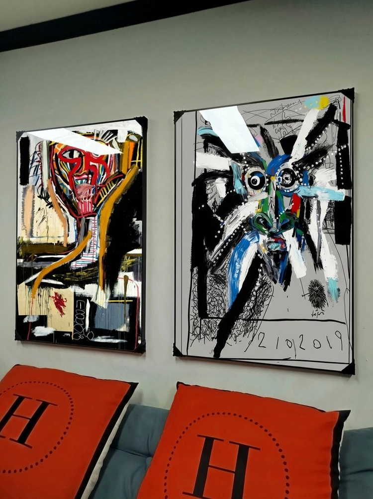 그림 액자 팝아트 인테리어소품 추상인물화 추상그림 모던아트 대형 거실액자 카페 장식용 고급 캔버스 벽걸이 장식 포인 이미지