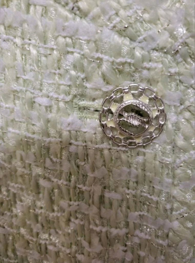 새상품) Line 라인 트위드 봄 자켓 라임 연두 이미지