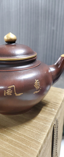 [명휘당] 고경주 자사 금채 부귀 공작문 호 자사호 다호 골동품 수집품 미술품 이미지