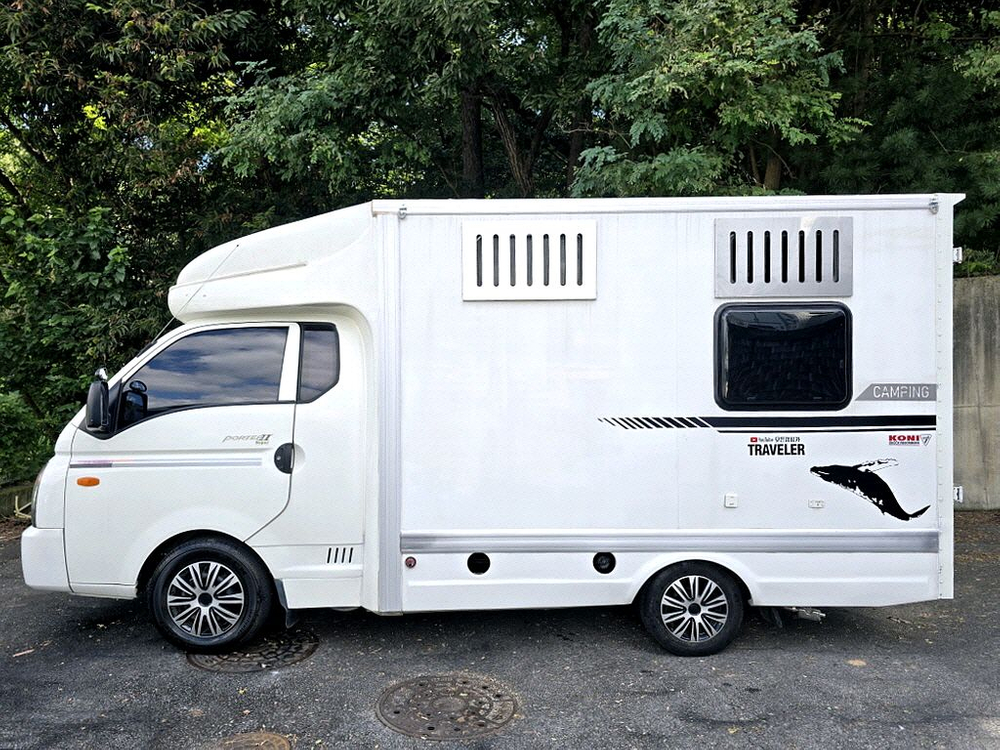 13년 포터3인승캠핑카(준신규,인산철600+샤워실+DC에어컨)-전액할부됨 이미지