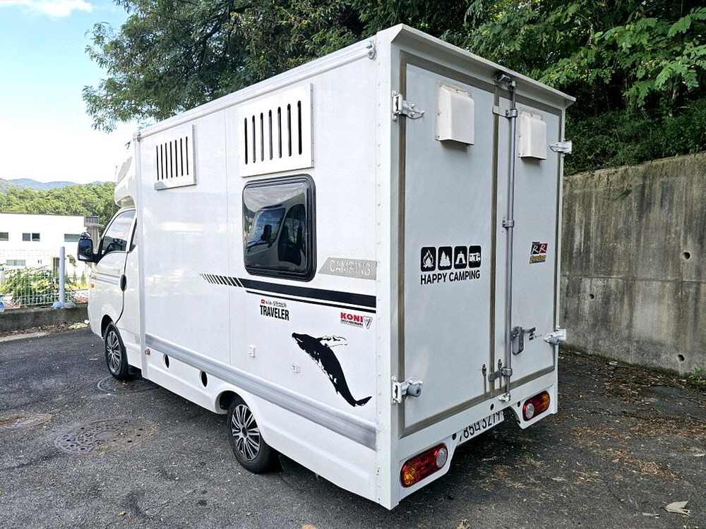 13년 포터3인승캠핑카(준신규,인산철600+샤워실+DC에어컨)-전액할부됨 이미지