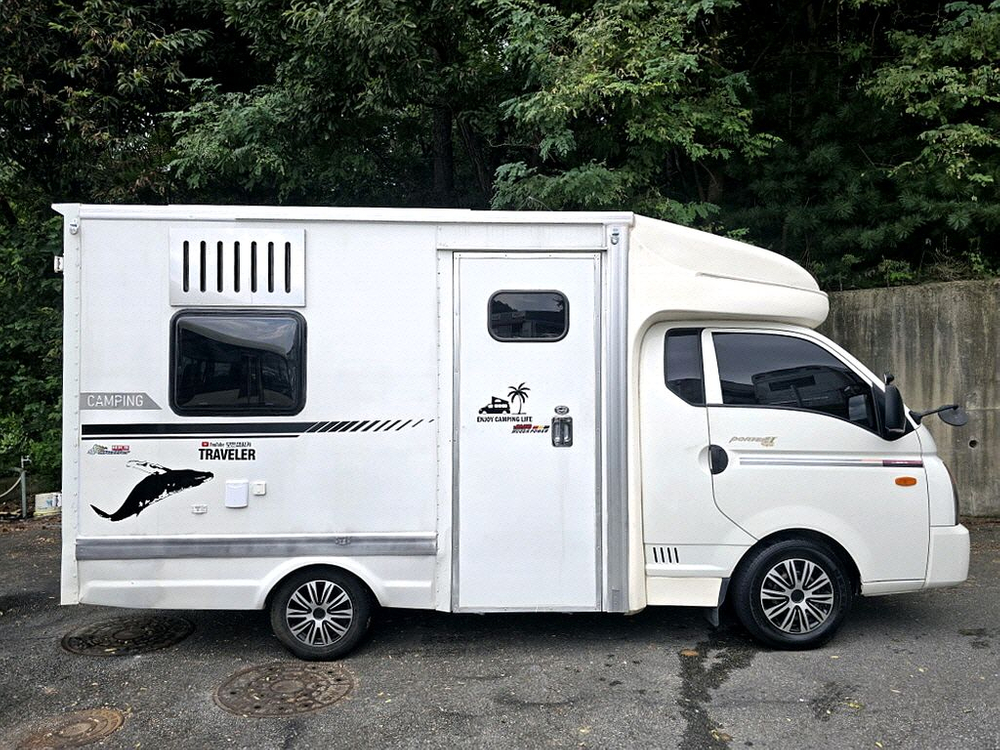 13년 포터3인승캠핑카(준신규,인산철600+샤워실+DC에어컨)-전액할부됨 이미지