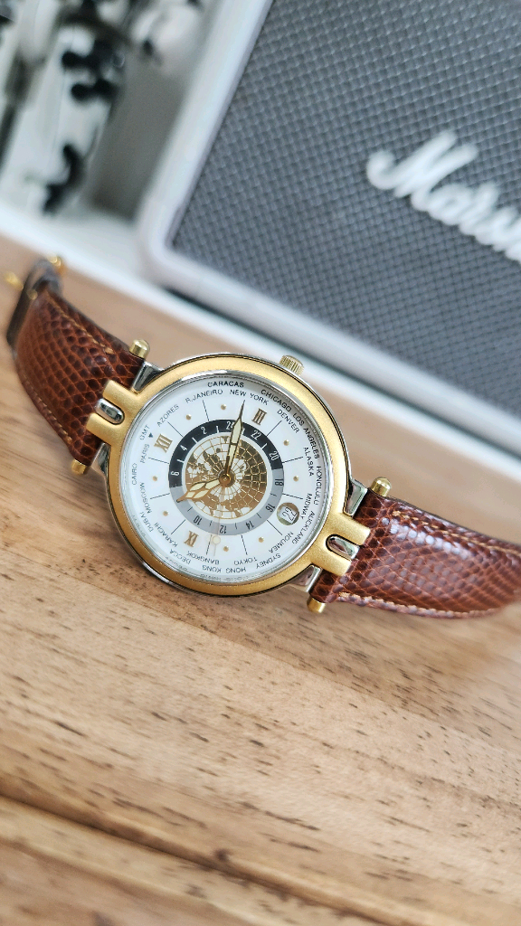 # ECCO 에코 빈티지 레어 월드타임 명품시계 급처 이미지