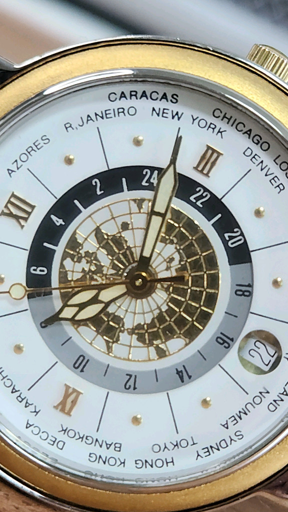 # ECCO 에코 빈티지 레어 월드타임 명품시계 급처 이미지