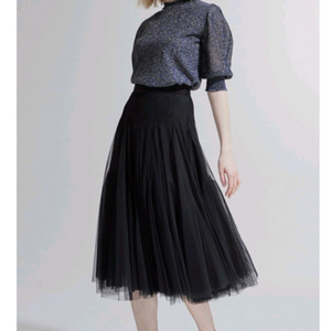 랑방컬렉션 튤레이어드밴딩 스커트 이미지