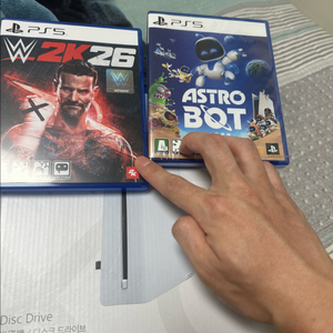 ps5 디스크드라이브 + 아스트로봇 wwe2k26 팔아요 이미지