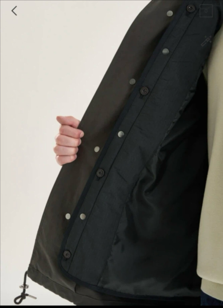 타임 유니온블루의 백 플랩 쉘 파카 M 이미지