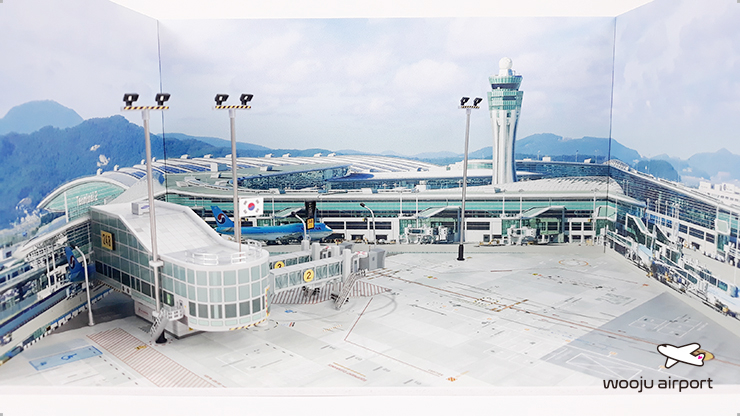 1:400스케일 인천공항 탑승동 공항디오라마 판매 이미지