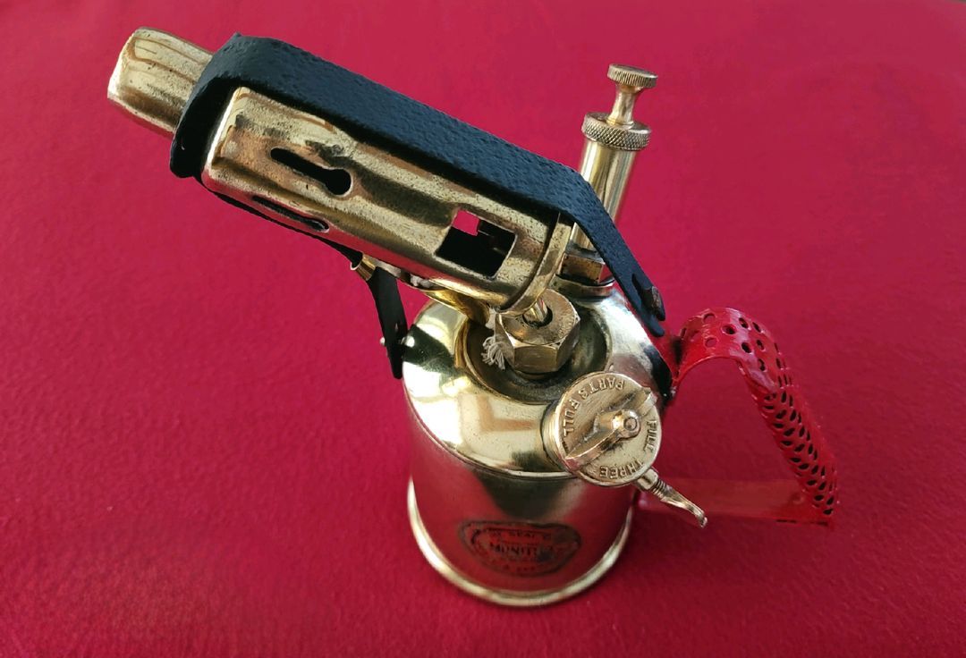 1940,S 영국본토 브리티시 희귀템 엔틱 황동토치(RARE) 이미지