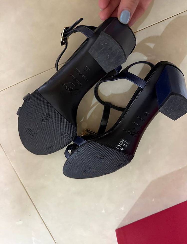 로저비비에 샌들 네이비색 35 이미지