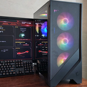 (S급)라이젠7-2700X+ GTX1660Ti+ 램16GB+ 파워600W 게이밍컴퓨터 본체 이미지