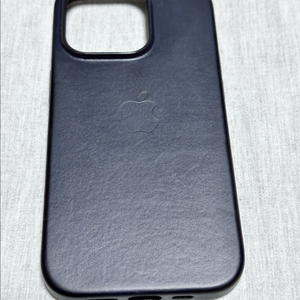 아이폰14프로 정품 가죽케이스 블랙 이미지