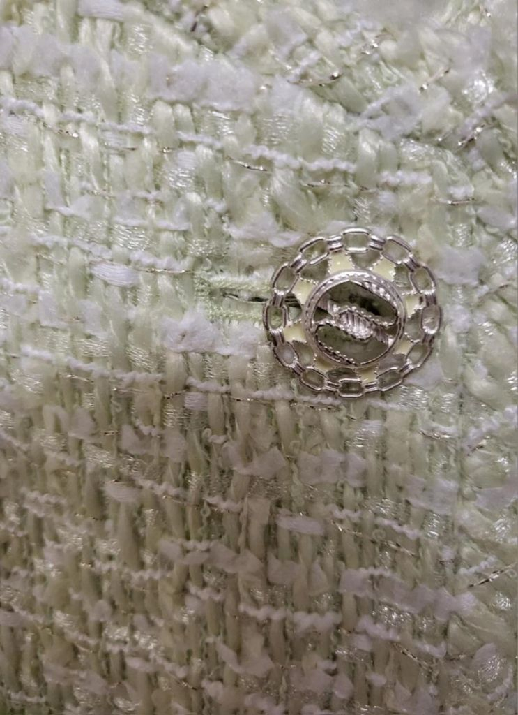 미착용) 라인 Line 트위드자켓 라임색상 봄자켓 연두 이미지