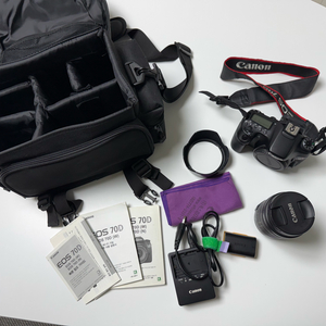 캐논 EOS 70D DSLR 카메라 풀세트