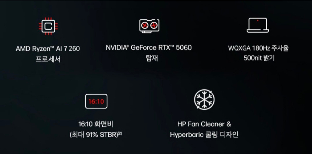 [미개봉]HP 2026 오멘15 24GB/1TB RTX5060 게이밍노트북 판매합니다 제품정보 HP 2026 오 이미지