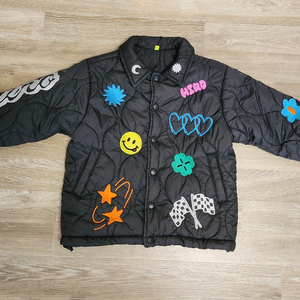 히로 구구구구상 모티브퀼팅 블랙 120사이즈 이미지