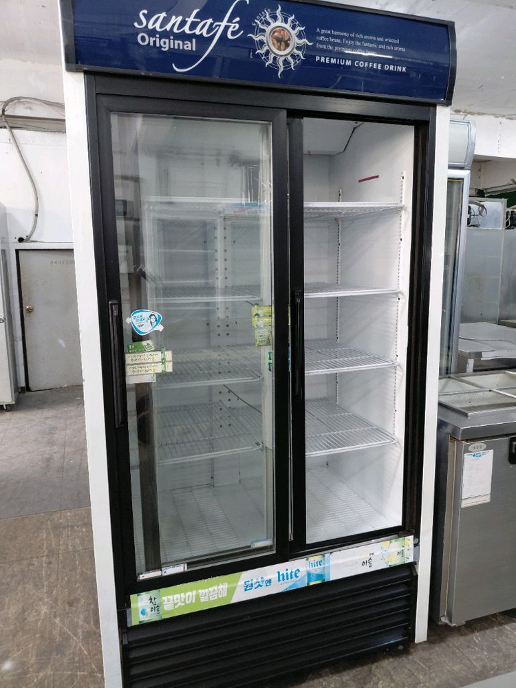 업소용 2도어 쇼케이스 냉장고 이미지