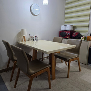 [장인가구] 아마르 4인용 식탁 & 의자(4ea) 이미지