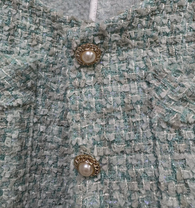 민트 반팔 트위드 자켓 이미지