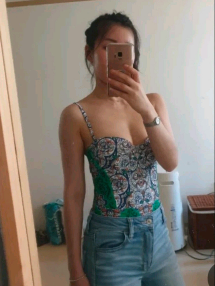 (새상품)토리버치 패턴 원피스 수영복 xs 이미지