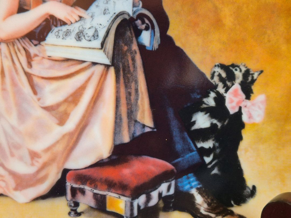 엔틱 노먼록웰 장식접시.미국 이미지