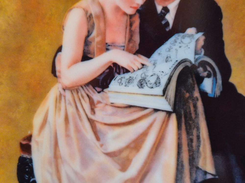 엔틱 노먼록웰 장식접시.미국 이미지