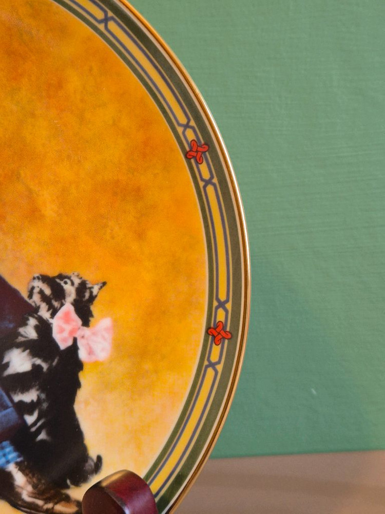 엔틱 노먼록웰 장식접시.미국 이미지