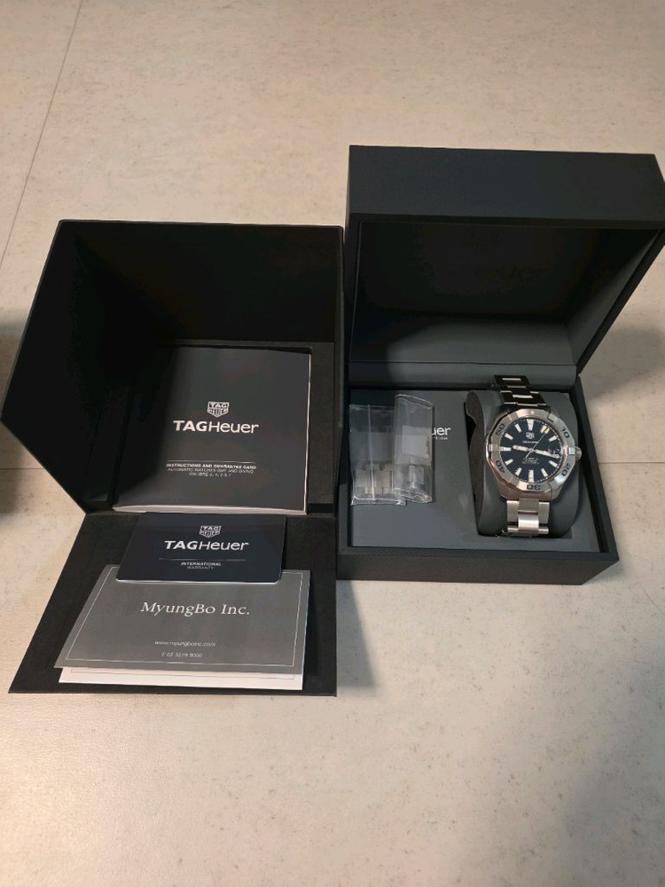 태그호이어 아쿠아레이서 43MM 스틸 청판 오토 이미지