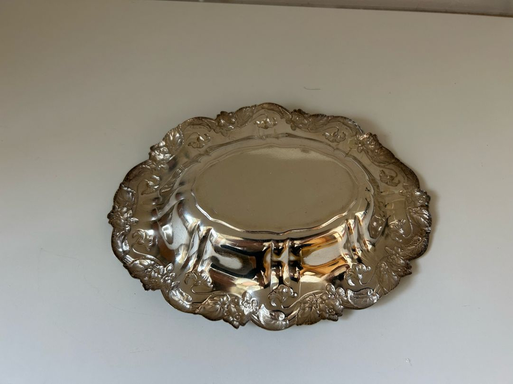 엔틱 프랑스 실버플레이트 접시 이미지