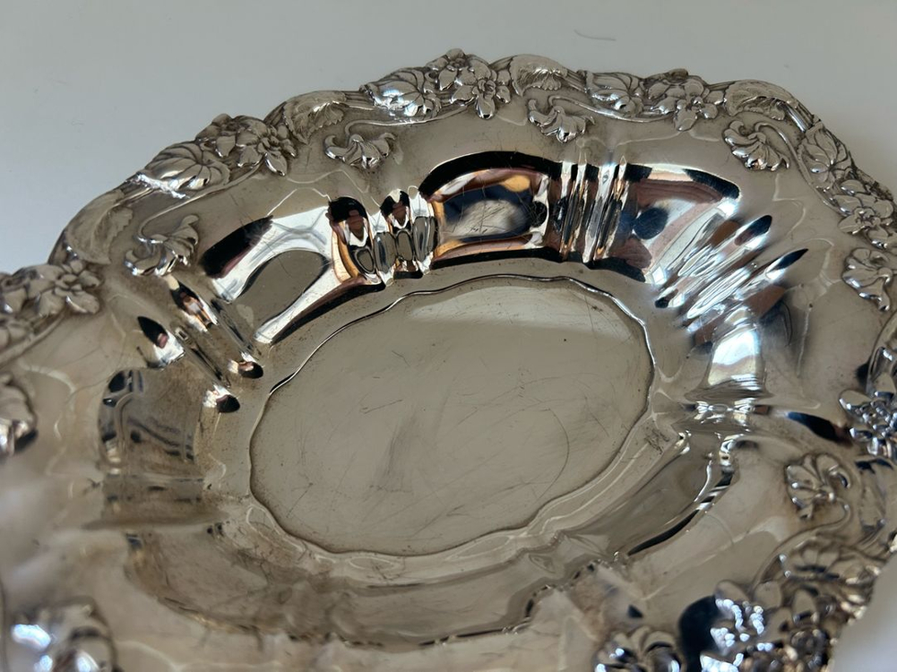 엔틱 프랑스 실버플레이트 접시 이미지