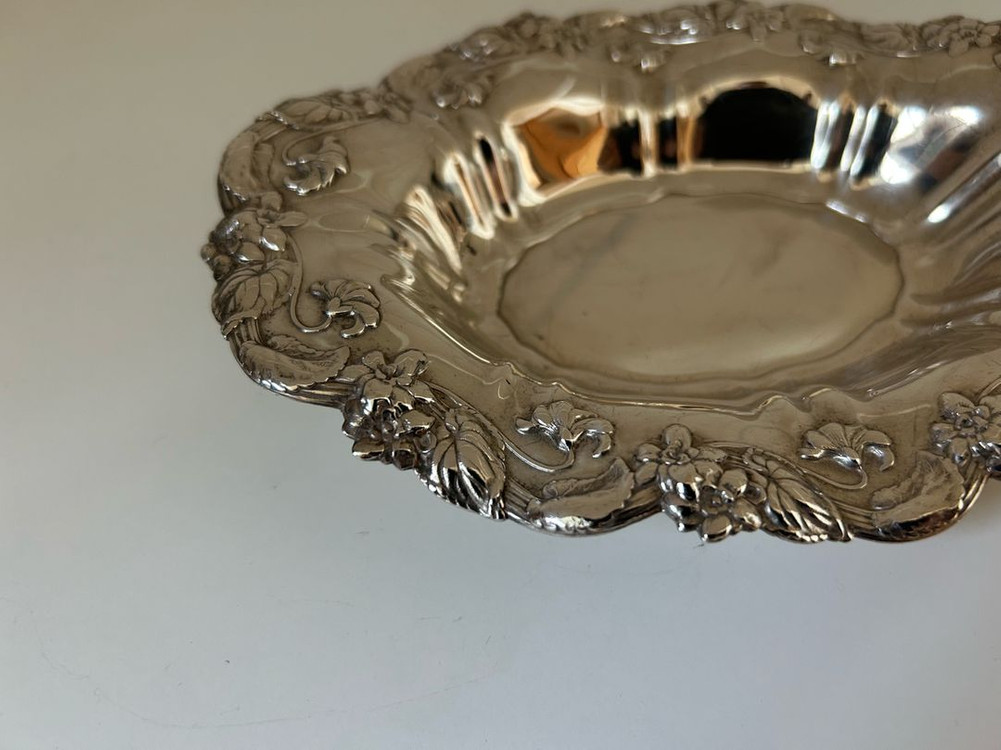 엔틱 프랑스 실버플레이트 접시 이미지