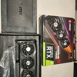 RTX MSI 3080 트리오 최상급 그래픽카드 이미지