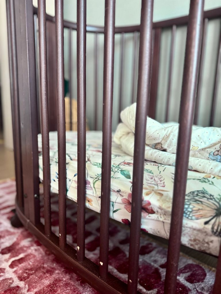 [최종가]스토케 슬리피 아기 침대 V2 월넛(다크브라운) 유아 신생아 원목 크립 바시넷 이미지