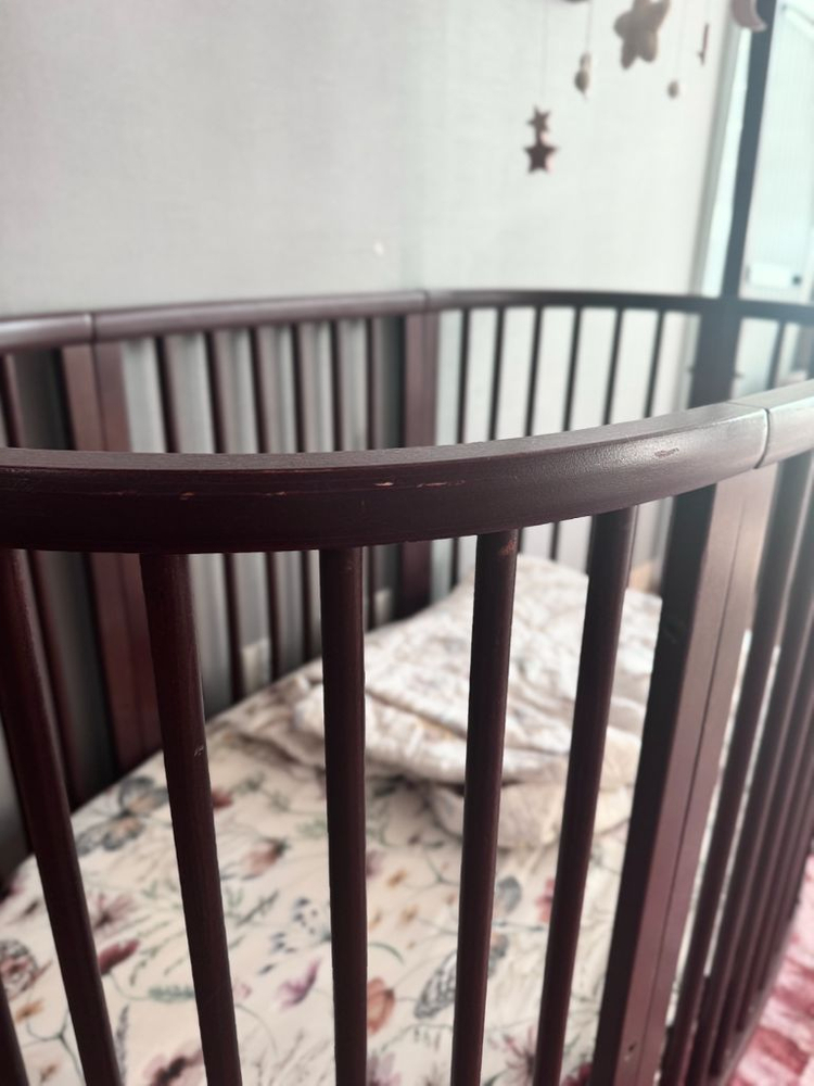 [최종가]스토케 슬리피 아기 침대 V2 월넛(다크브라운) 유아 신생아 원목 크립 바시넷 이미지