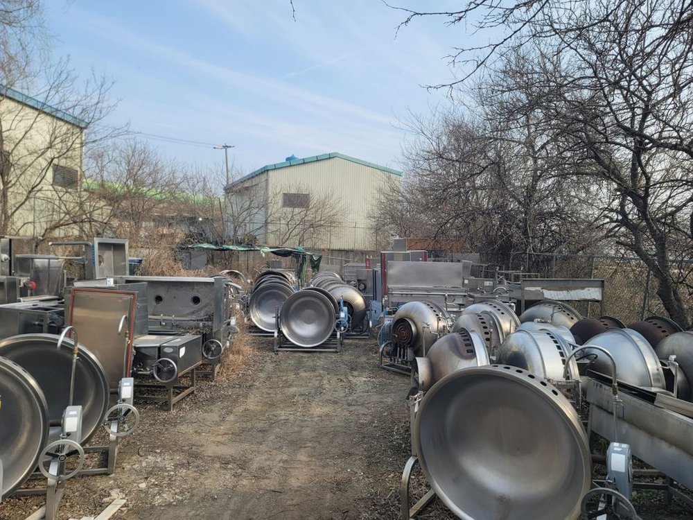 가스회전솥.볶음솥.회전주물솥.회전무쇠솥.곰솥 이미지