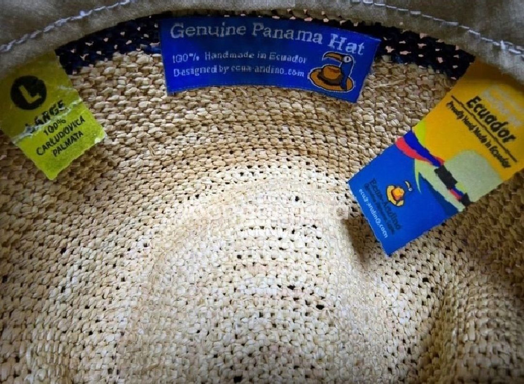 (가격인하) 오리지널 공식 파나마햇 에콰도르 정품 에콴디노 햇 Ecua-Andino 모자 이미지