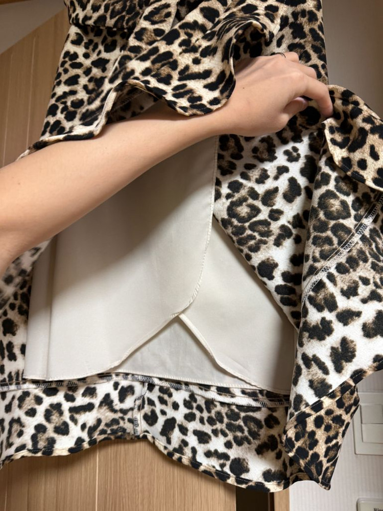 프로스트제이 레오파드 랩스커트/여성쇼핑몰/호피스커트/레오퍼드스커트 이미지