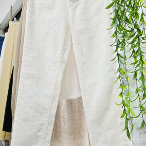 [새상품]화이트/아이보리 데님 스판 팬츠 이미지