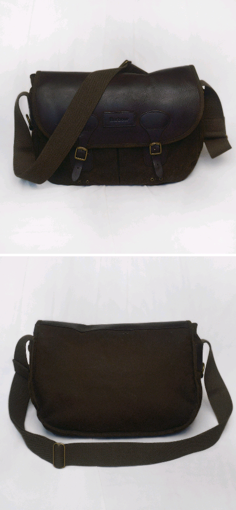 바버 (Barbour) 타라스 왁스 캔버스 레더 숄더.크로스 메신저백 이미지