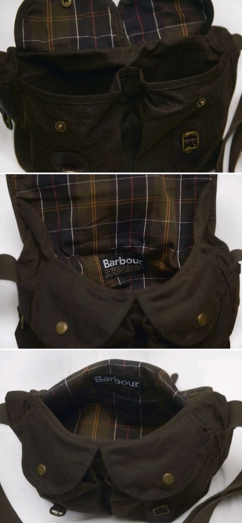 바버 (Barbour) 타라스 왁스 캔버스 레더 숄더.크로스 메신저백 이미지