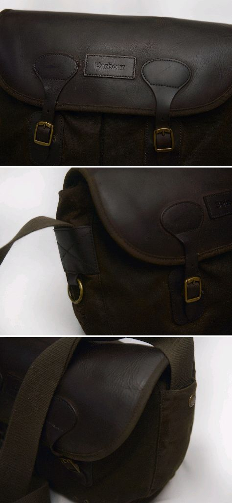 바버 (Barbour) 타라스 왁스 캔버스 레더 숄더.크로스 메신저백 이미지