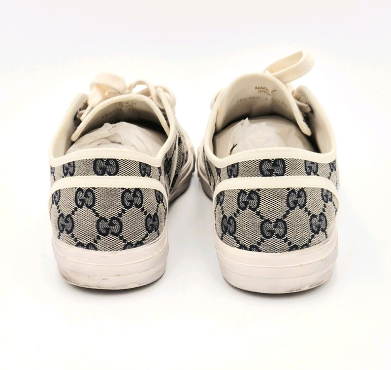 [중고명품셀렉트]구찌 캔버스 로우탑 남성 스니커즈 7 1/2 이미지