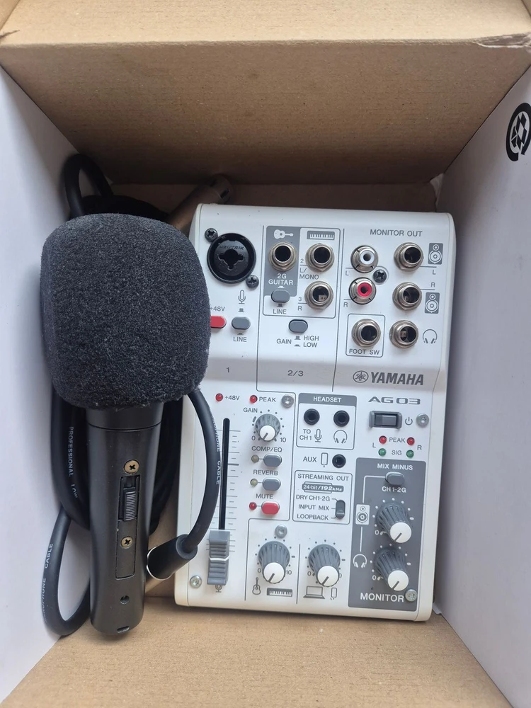 Yamaha ag03 mk2, shure sm58 마이크 팝니다 이미지