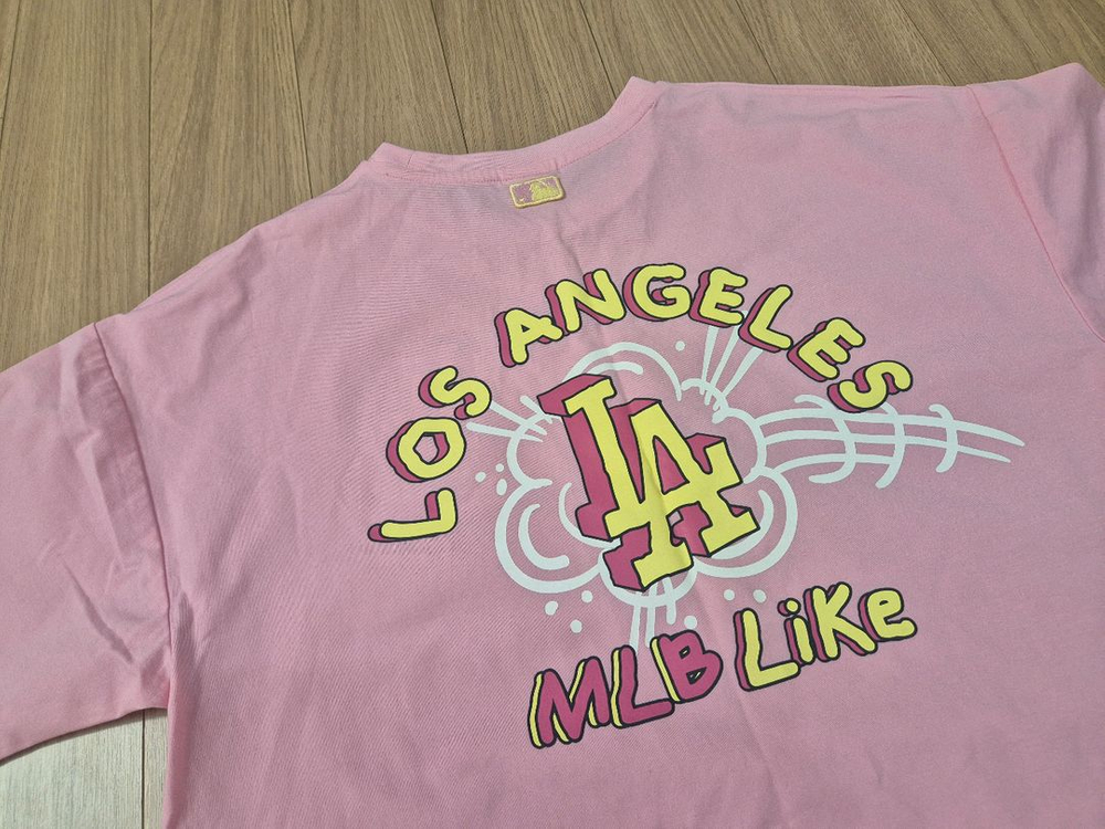 [판매완료] MLB 엠엘비 야구 핑크 롱티 원피스 이미지