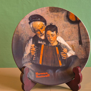 U.S.A 노먼록웰 엔틱 장식 접시 이미지