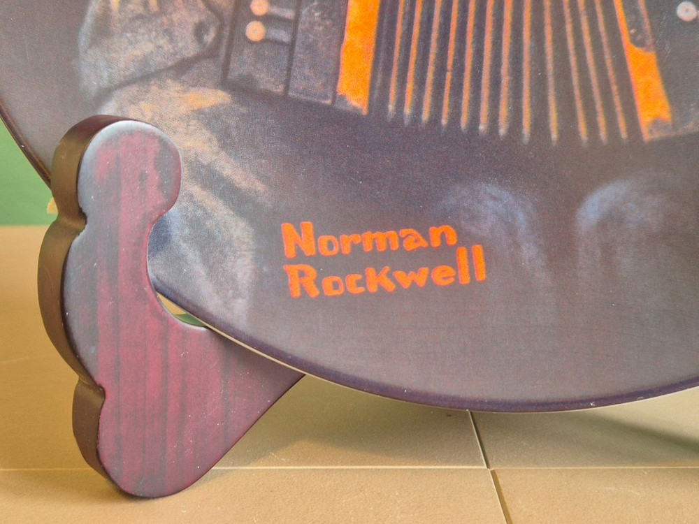 U.S.A 노먼록웰 엔틱 장식 접시 이미지