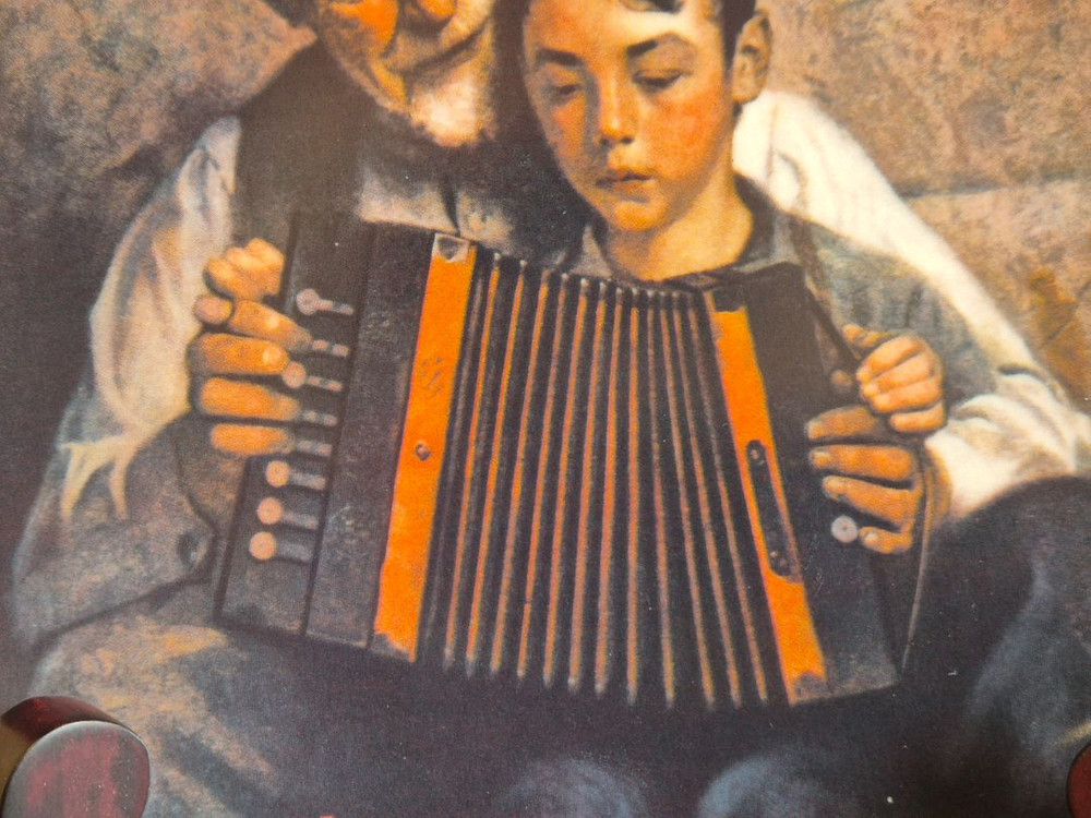 U.S.A 노먼록웰 엔틱 장식 접시 이미지